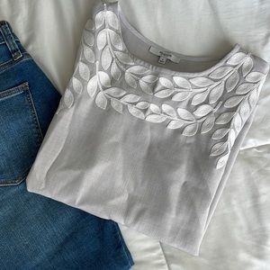 Madewell Floral Embroidery Blouse S